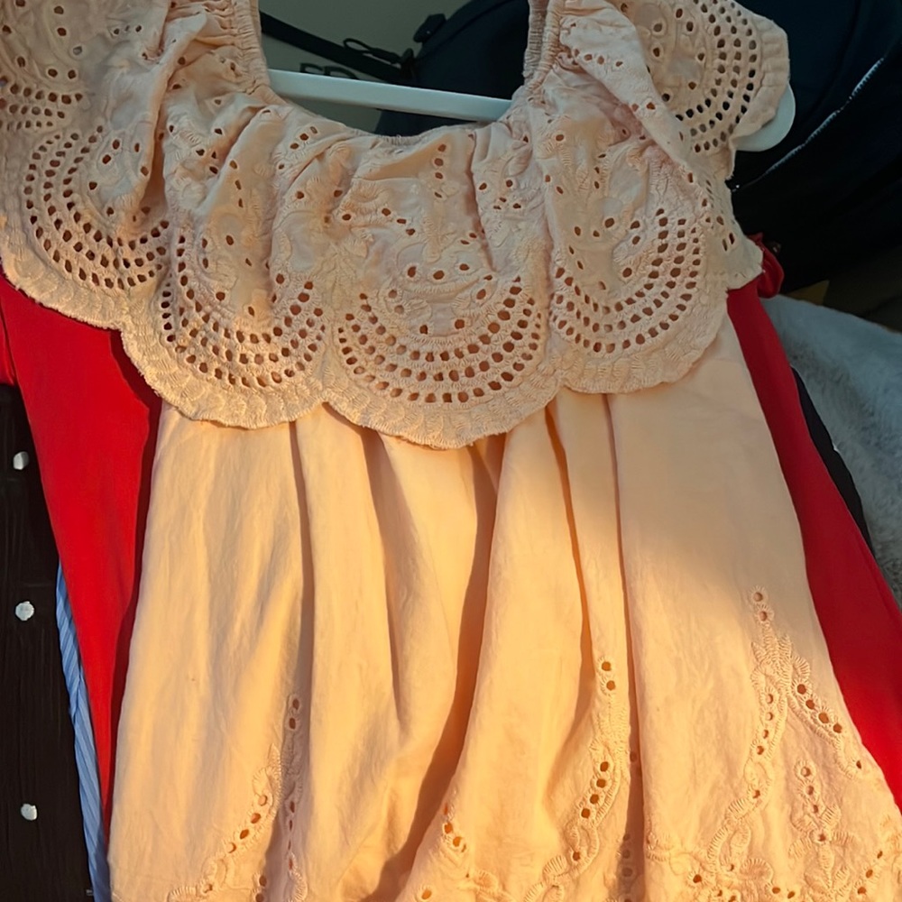 nice peach shirt